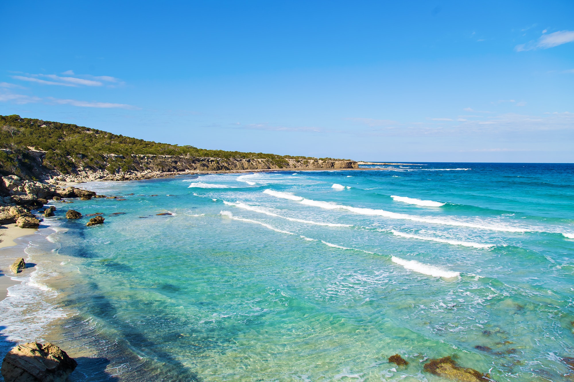 Blue lagoon Akamas in Cyprus